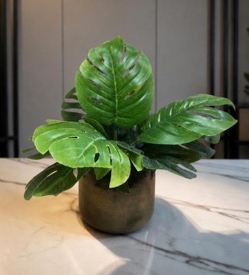Artificial Monstera Plant.