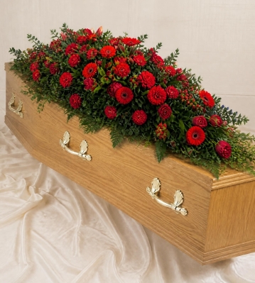All Rose Coffin Spray