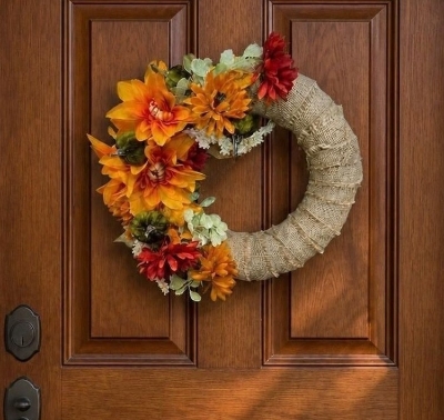 Artificial Door wreath.