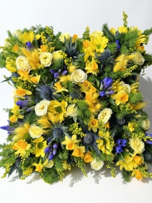 Loose Cushion Yellow & Purple