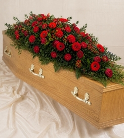 All Rose Coffin Spray